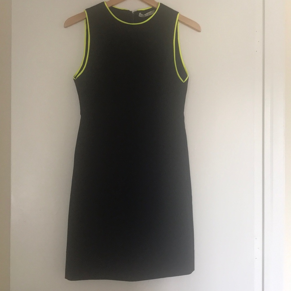 Black Alice & Olivia Dress w Neon Trim - Picture 4 of 7
